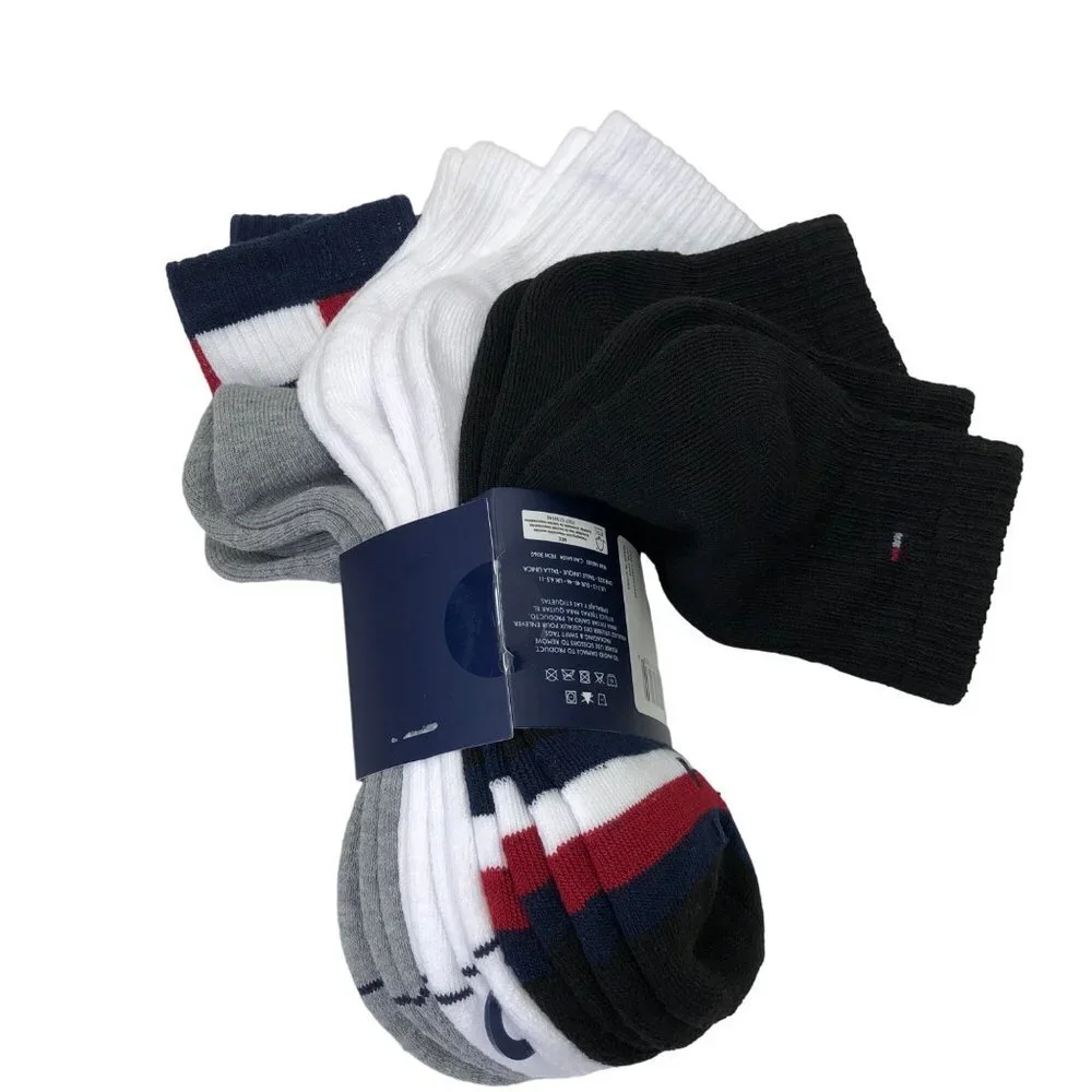 TOMMY HILFIGER 6‎ PAIRS MENS SOCKS SIZE 7-12 NWT